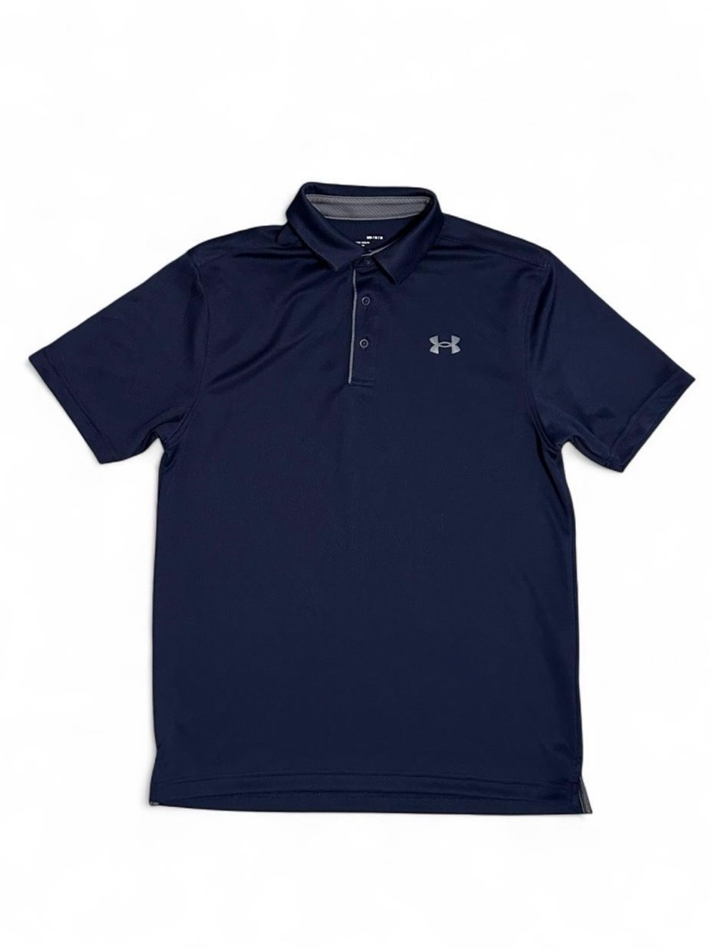 Men’s Under Armour Dark Navy Blue Loose Fit Collared Shirt Size Medium